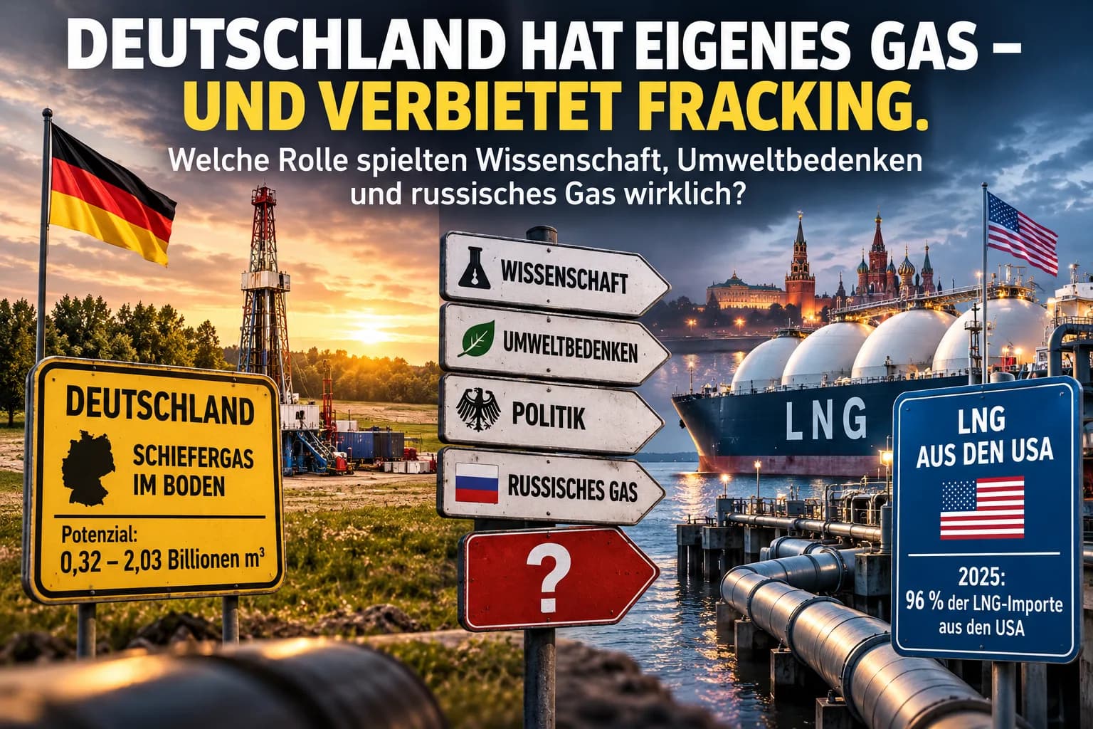 Duitsland heeft een van de grootste goudreserves en eigen gas in de bodem – en importeert fracking-gas uit het buitenland