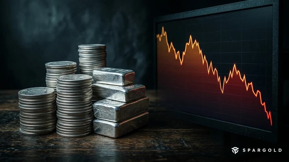 Image de couverture de l’article: Prix de l'argent −7 % : quand les taux d'intérêt américains élevés mettent les métaux précieux sous pression