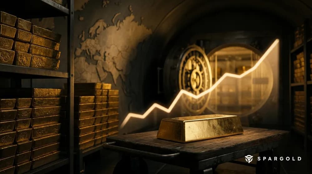 Omslagsbild till artikeln: Centralbankernas guld 2026: 289 ton under ett kvartal — 4 fakta om den globala köpvågen