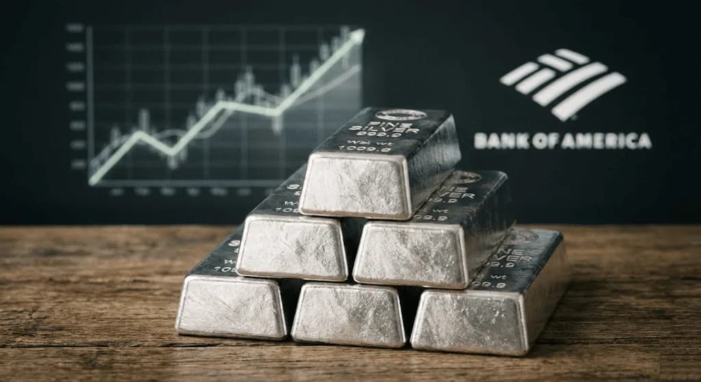 Bank of America előrejelzés: Az ezüst úton a 309 dollár felé?
