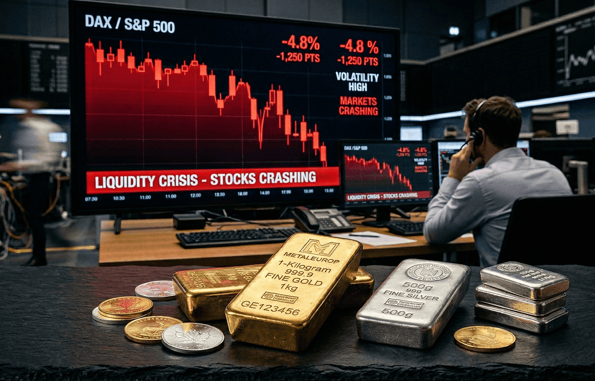 Goud & zilver in de greep van de liquiditeitsval: waarom de huidige dip een kans is