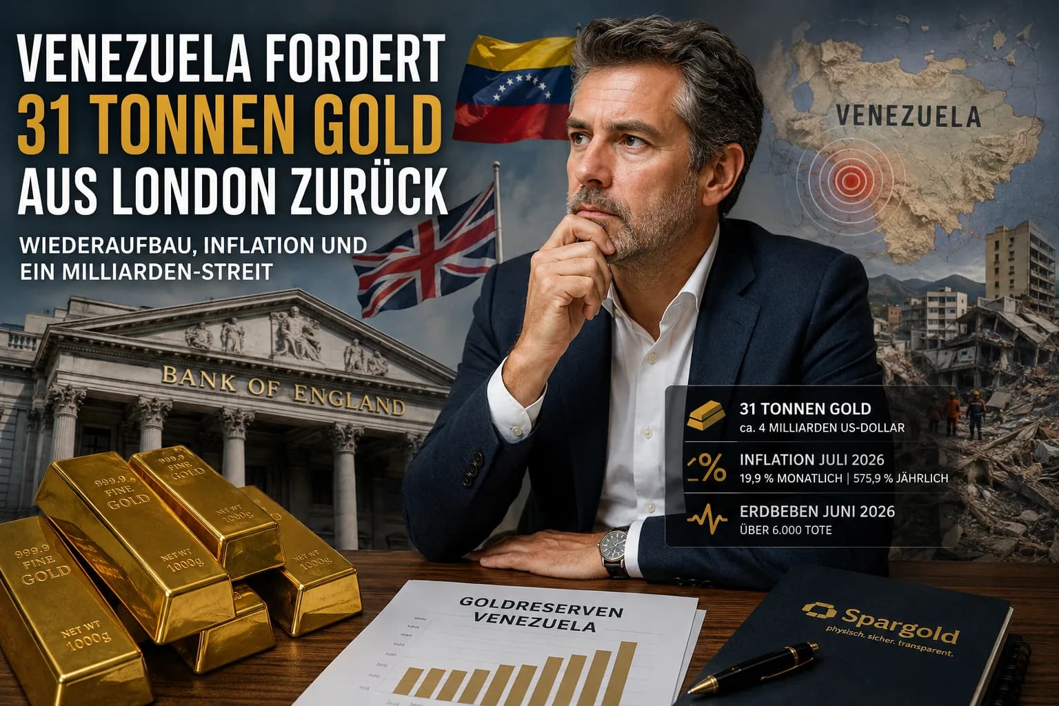 Venesuela reikalauja grąžinti 31 toną aukso iš Londono – ką atskleidžia ginčas dėl aukso atsargų