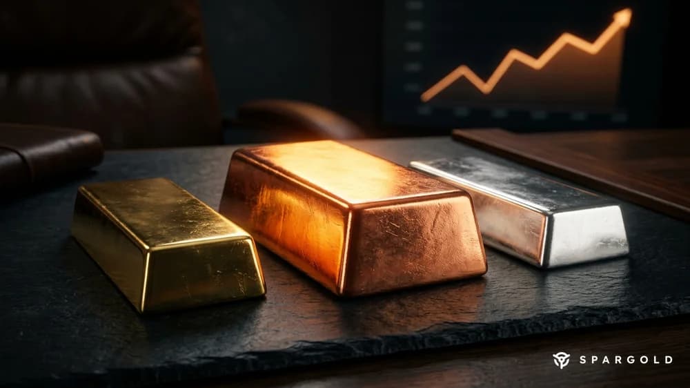 Imagine de copertă a articolului: Raliul cuprului în 2026: Aur, argint sau cupru — Care metal conduce?