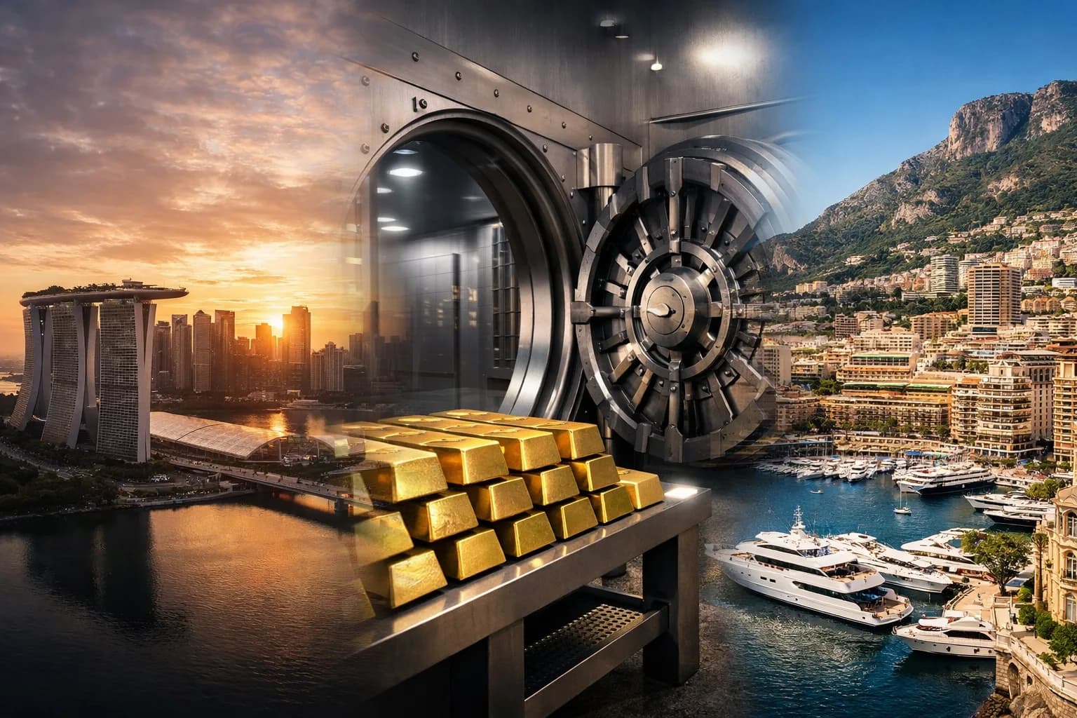 Monaco, Singapur i złoto – dlaczego Spargold przechowuje je właśnie tam, gdzie bezpieczeństwo nie jest obietnicą, lecz DNA