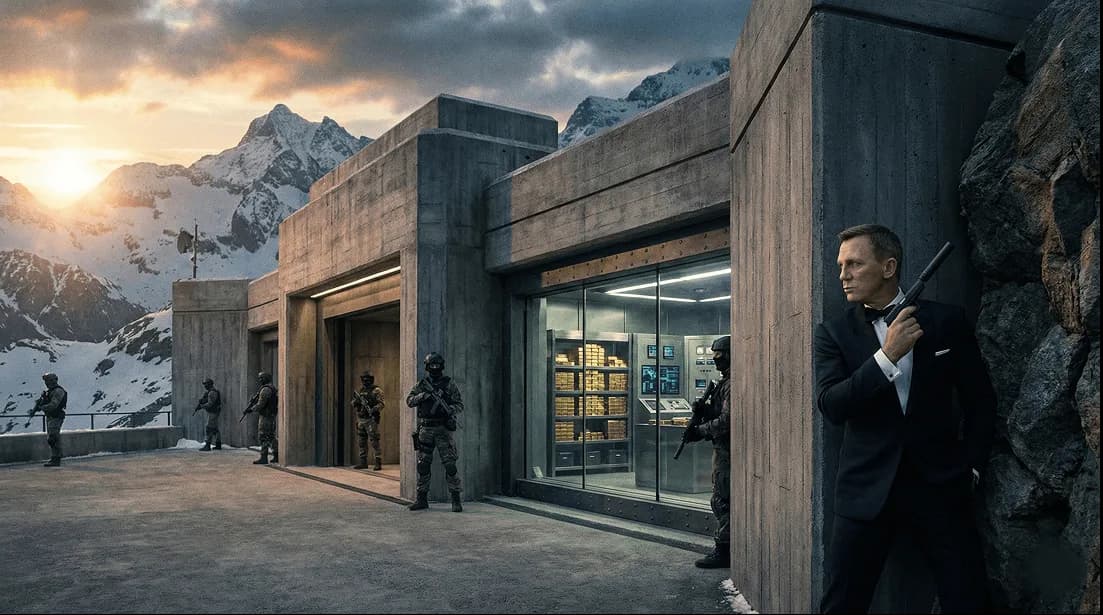 Tether koopt goud: 1 miljard per maand in de "James Bond-bunker"