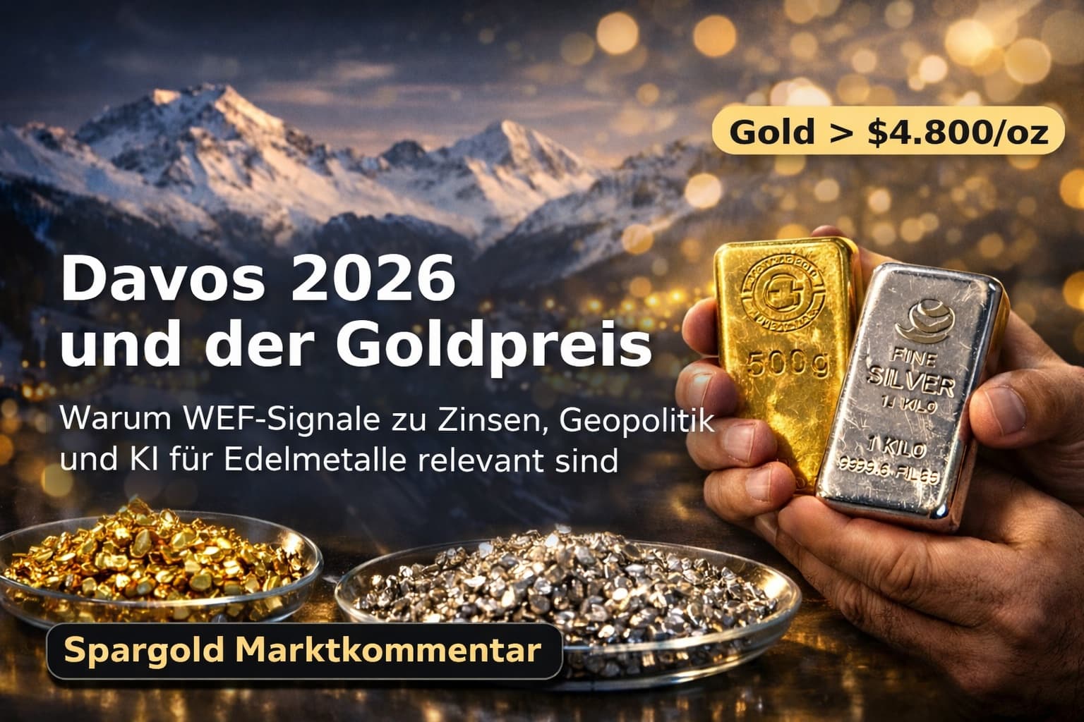 Davos 2026: Was das Weltwirtschaftsforum über Zinsen, Geopolitik und Innovation verrät – und warum Gold gerade Rekorde markiert