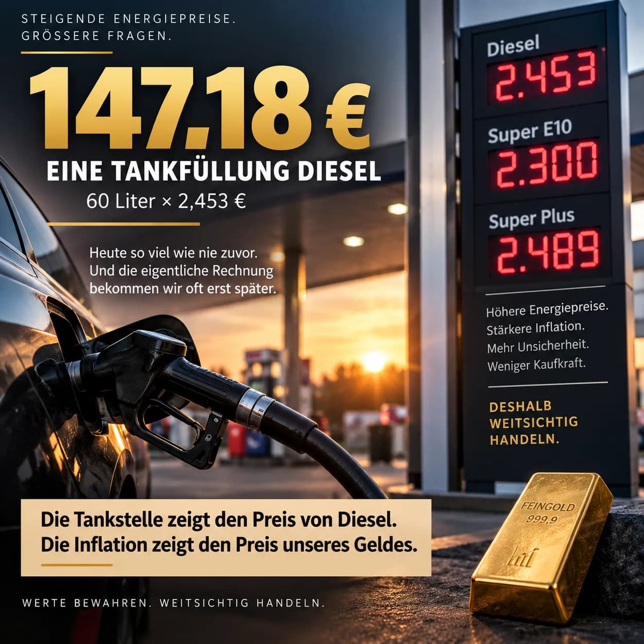 Diesel op 2,45 euro: Wat de recordbrandstofprijzen betekenen voor inflatie en koopkracht