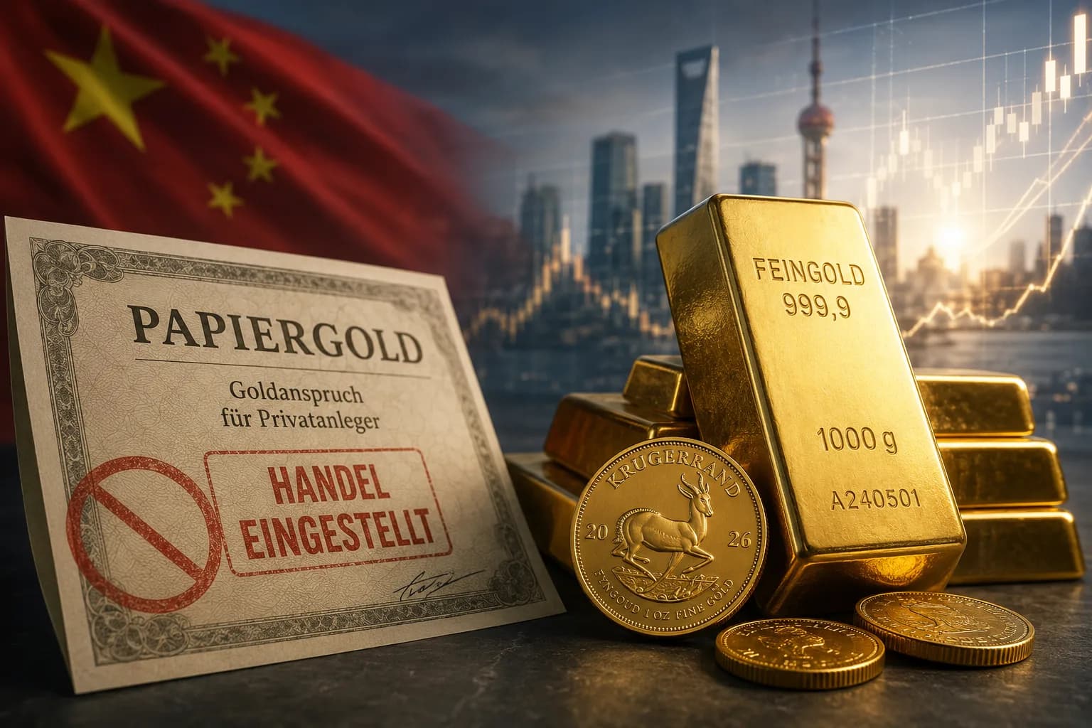 China restringe o ouro de papel – Por que o ouro físico pode tornar-se mais importante