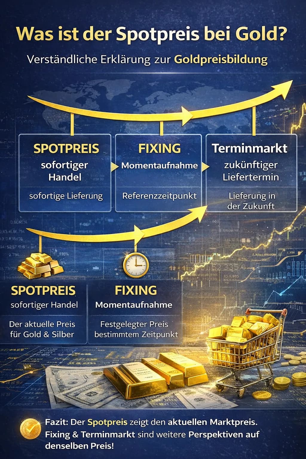 Precio spot, fixing y mercado de futuros: ¿cómo se forma realmente el precio del oro?