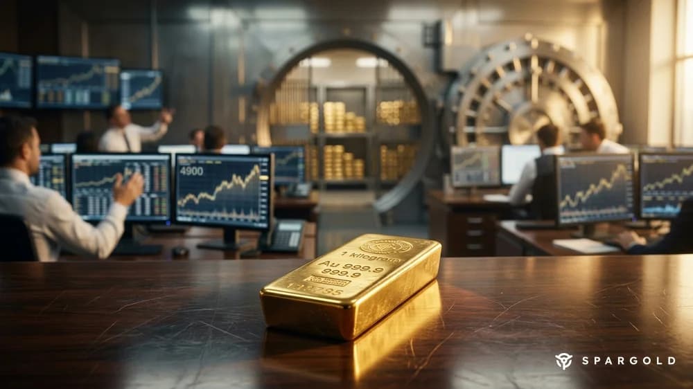 Omslagsbild till artikeln: Goldman Sachs guldprisprognos 2026: 4 900 USD trots Feds räntehöjning
