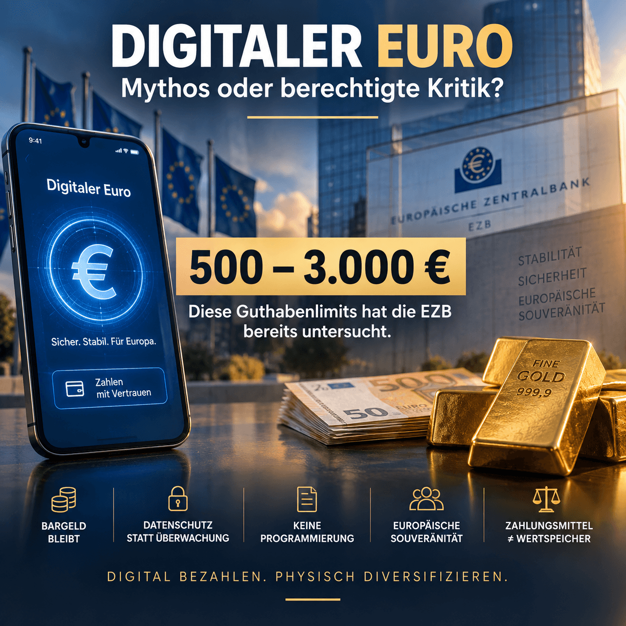 Íomhá chlúdaigh an ailt: Euro Digiteach 2026: 10 Miotas agus Pointí Cáinte i bhFíricsheiceáil