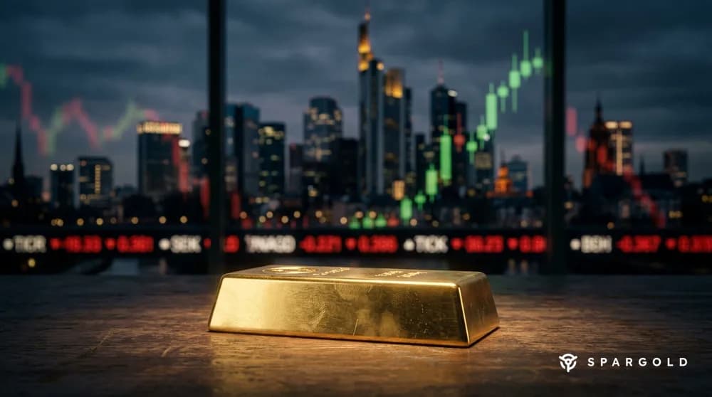 Omslagafbeelding van het artikel: Goud oktober 2026: DAX en Nasdaq dalen — edelmetalen stijgen bij het slot van de week